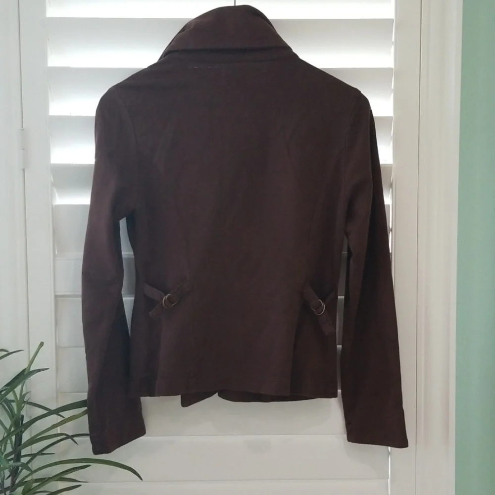 CAbi 711 Brown Cotton Jacket XS